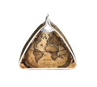 Ancient Map World Globe Print Long Pvc Leather Tissue Box Cover, Decorative Present For Home/Office/Car