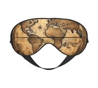 Ancient Map World Globe Print Sleep Eye Mask Outdoor Indoor Travel Camping Meditation Yoga Shift Work Breathable