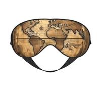 Ancient Map World Globe Print Sleep Eye Mask Outdoor Indoor Travel Camping Meditation Yoga Shift Work Breathable