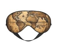 Ancient Map World Globe Print Versatile Eye Mask Full Coverage Sleep Aid Lightweight Breathable Travel Camping
