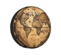 Ancient Map World Globe Tire Cover Fit for Rv, Car, Truck, SUV,Camper Wheel, Waterproof Dustproof Thickening