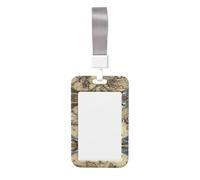 Ancient Map World Globe Vertical Id Card Badge Holder with Neck Strap, Printed Waterproof Name Card Holder for Work Office Nurse School