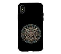 Ancient Mayan Calendar Maya Aztec Mexican Sun Stone Azteca Case for iPhone X/XS