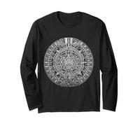 Ancient Mayan Calendar Maya Aztec Mexican Sun Stone Azteca Long Sleeve T-Shirt