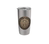 Ancient Mayan Calendar Maya Aztec Mexican Sun Stone Azteca Stainless Steel Insulated Tumbler