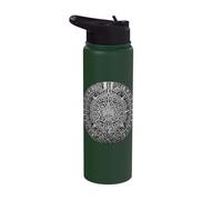 Ancient Mayan Calendar Maya Aztec Mexican Sun Stone Azteca Stainless Steel Insulated Water Bottle