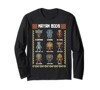 Ancient Mayan Gods Aztec Civilization Mythology Deities Long Sleeve T-Shirt