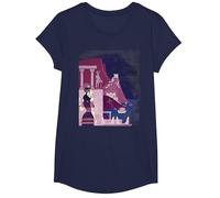 Ancient Minoan Civilization - Mediterranean History T-Shirt, Girls, Navy Blue, Large