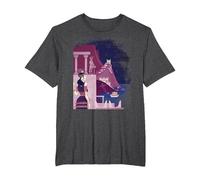 Ancient Minoan Civilization - Mediterranean History T-Shirt, Men's Big and Tall, Dark Heather Grey, 5X Tall