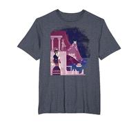 Ancient Minoan Civilization - Mediterranean History T-Shirt, Men's Big and Tall, Heather Blue, 2X Tall