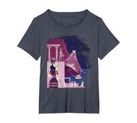 Ancient Minoan Civilization - Mediterranean History T-Shirt, Women's Plus, Heather Blue, 6X