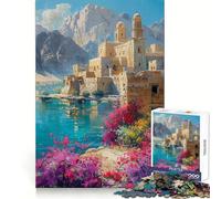 Ancient Monastery by The Lake Adults Puzzles 1000 Piece Jigsaws Brain Development Leisure Activity Clean Join Joyful Xmas (50x75cm)