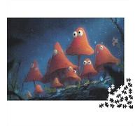 Ancient Mushroom Forest Puzzles 1000 Piece Puzzle Challenge Toy Adults And over 12 Years Old Creative Puzzles Family Fun Jigsaws Puzzles Home Decoration Gift 38x26cm/1000pcs