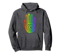 Ancient Native American Hopi Healing Hand Symbol Men Women Pullover Hoodie