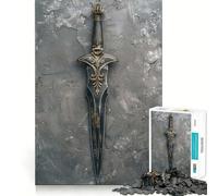 Ancient Ninja Dagger 1000-piece Jigsaw Puzzles Think Exercise Game Tight Interlock No Gaps Interactive Brain Challenge for Home (38x52cm)