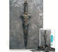 Ancient Ninja Dagger 1000 Piece Jigsaws for Adults Brain Sharp Game Smooth Burr Free Surface Fascinating Hobby for Idle Moments (38x26cm)