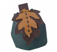 Ancient Norseman Inspired Tear-Resistant Leaves Wallet for Outdoor Adventures Historical Reenactment Essentials Fantasy RPG Shaped Wallet