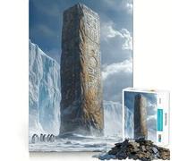 Ancient Obelisk in Ice Jigsaw for Adults 1000 Pieces Think Skill Game High Precision Die Cut Entertaining Challenge for Spare Time (50x75cm)