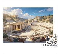 Ancient Outdoor Theater 1000 Piece Jigsaw Puzzle Paper for Adults Historic Architecture Relax Home Decor Focus 38x26cm/1000pcs