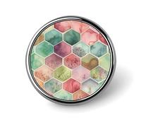 Ancient Pattern Style Badges Decorative, Durable Aluminum Alloy Round Badge, Lightweight Button Brooch for Shirts, Jackets, Hats, Uniforms 1"