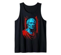 Ancient Philosopher Bust Stoic Roman Greek Wisdom Tank Top