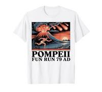Ancient Pompeii Fun Run 79 AD Volcano Volcanologist History T-Shirt
