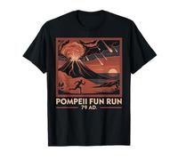 Ancient Pompeii Fun Run 79 AD Volcano Volcanologist History T-Shirt