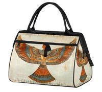Ancient Religion Egyptian Parchment Texture Gym Bag for Men Women, Travel Sports Duffel Bags Waterproof Weekend Overnight Bag Lightweight Carry On Luggage Tote