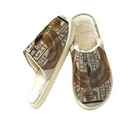 Ancient Religion Egyptian Slippers for Women, Memory Foam House Shoes XL