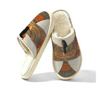 Ancient Religion Egyptian Slippers for Women Men, Memory Foam House Shoes S