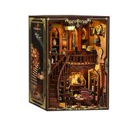 Ancient Rhyme Library DIY Book Nook Kit 3D Wooden Miniature Desktop Decor Creative Christmas & Birthday Gift Ancient Library