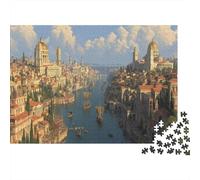 Ancient Roman Architecture Rätsel Für Erwachsene |City Port| Familienspaß-Puzzles 1000pcs (75x50cm) Erwachsene