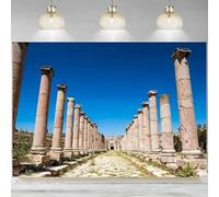 Ancient Roman Columns Backdrop Columns City Gerasa Antiquity Ruins Photography Background Italy His Culture Party Banner 240X180cm
