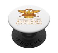 Ancient Roman Emperor Aurelian - Restitutor Orbis. SPQR Rome PopSockets Adhesive PopGrip
