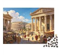 Ancient Roman Forum 1000 Piece Jigsaw Puzzle Classic Architecture Style Paper Puzzle Game for Adults Relaxing Focus Family Activity Home Decor Gift 52x38cm/1000pcs