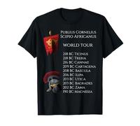 Ancient Roman History SPQR - Scipio Africanus World Tour T-Shirt