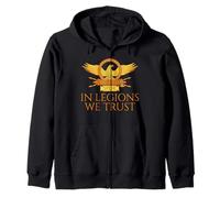 Ancient Roman Legionary Eagle SPQR - In Legions We Trust Zip Hoodie