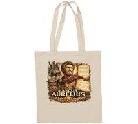 Ancient Roman Philosopher and Leader Natural Cotton Tote Bag White
