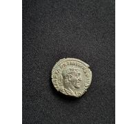 Ancient Roman Silver Denarius Coin, Historical Artefact, Original Patina