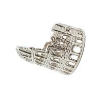 Ancient Rome Inspired Jewelry with Cultural Significance Colosseums Shaped Rings Finger Accessories Retro Colosseums Hoop