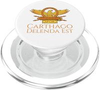 Ancient Rome Latin Quote SPQR Eagle - Carthago Delenda Est PopSockets PopGrip for MagSafe