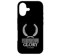 Ancient Rome - Motivational Inspiring Cicero Quote On Glory Case for iPhone 17