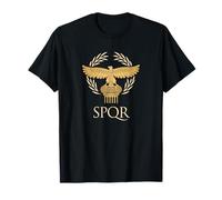 Ancient Rome Republic SPQR Eagle Aquila Pillar Laurel Wreath T-Shirt