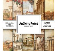 Ancient Rome Scrapbook Paper: Decorative double sided craft paper Rome themed for scrapbooking, card making, junk journal