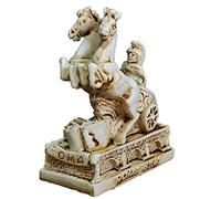 Ancient Rome Solider Statues Small War Horse Figurine Sculpture Reptile Aquarium Terrarium Fish Tank Decorations Ornament Turtle Lizard Tanks Décor