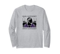 Ancient Rome Who Will Guard the Guards Latin Quote Long Sleeve T-Shirt