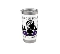 Ancient Rome Who Will Guard the Guards Latin Quote Stainless Steel Insulated Tumbler