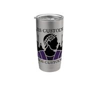 Ancient Rome Who Will Guard the Guards Latin Quote Stainless Steel Insulated Tumbler