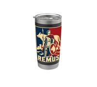 Ancient Rome Wolf Warrior Remus Legend Hero Stainless Steel Insulated Tumbler
