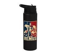 Ancient Rome Wolf Warrior Remus Legend Hero Stainless Steel Insulated Water Bottle
